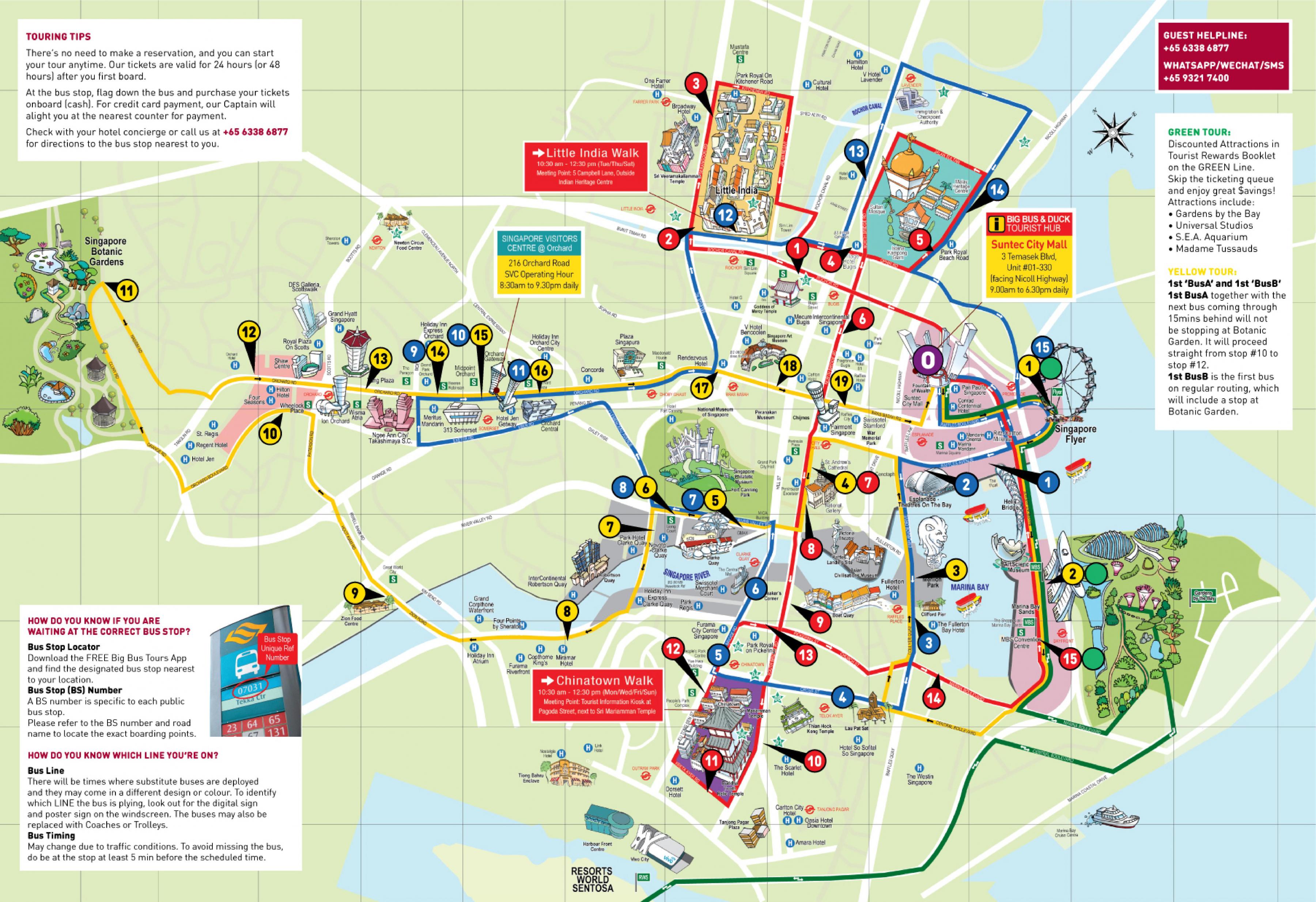 singapore big bus tour map