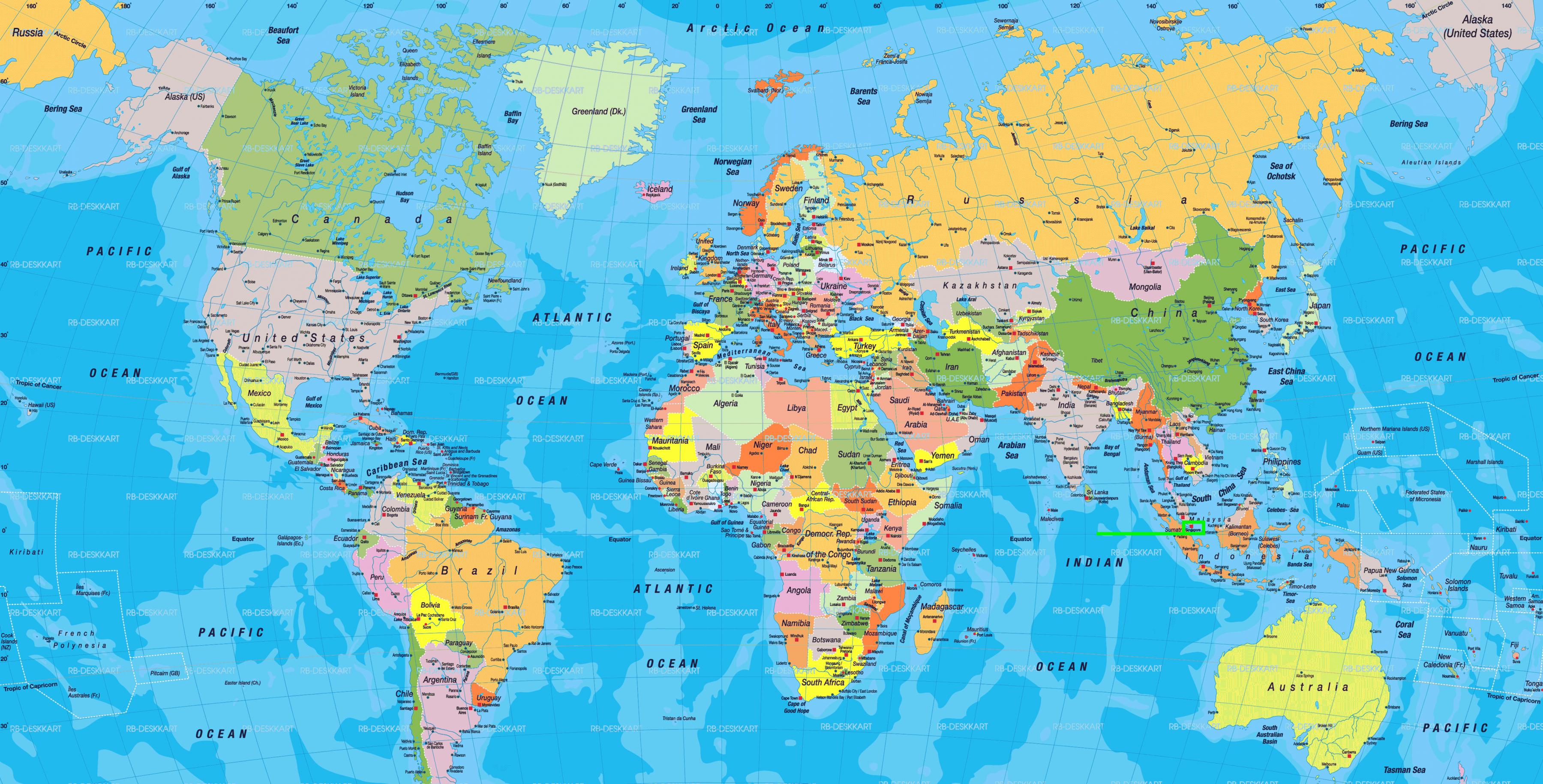 Карта со странами