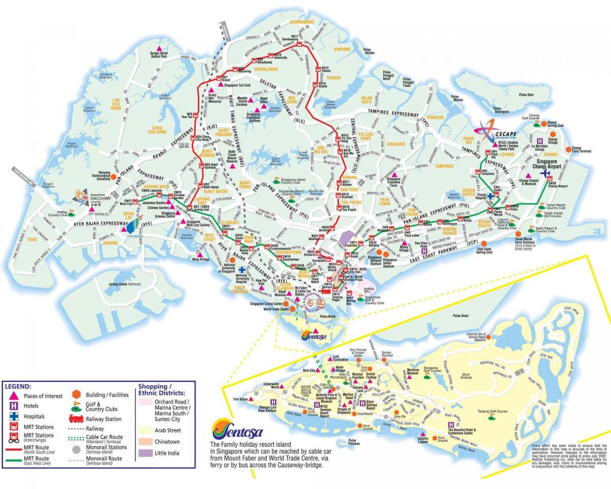Singapore streets map